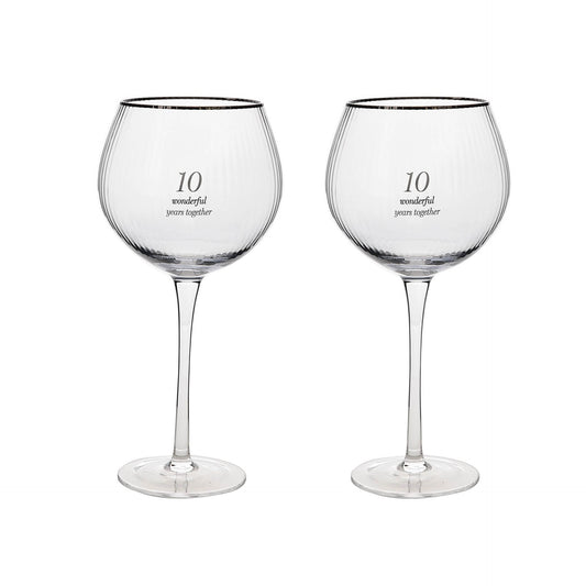 Set 2 pahare 10 Wonderful Years Together - AM22410