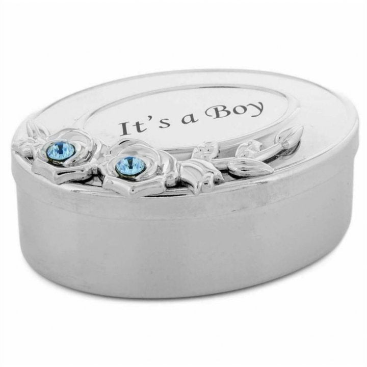 Cutiuta cu cristale Swarovski cadou baietel - DGCR1012