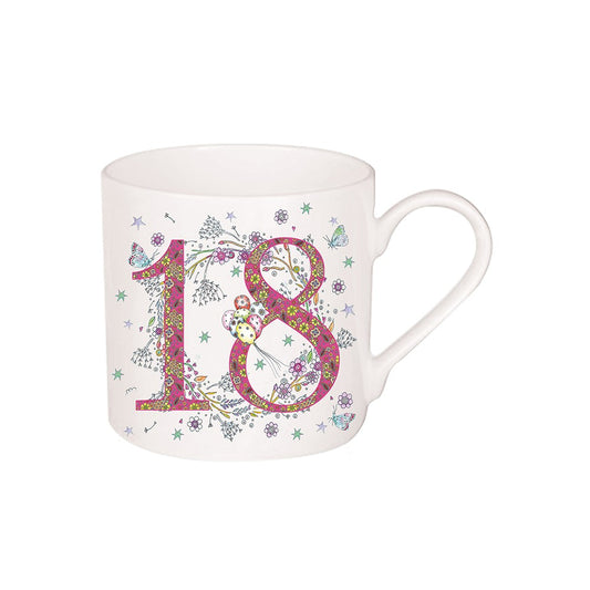 Cana cu floricele cadou zi nastere 18 ani - DL008