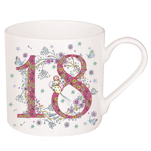 Cana cu floricele cadou zi nastere 18 ani - DL008