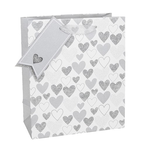 Punga cadou cu inimioare argintii (M) - E226473