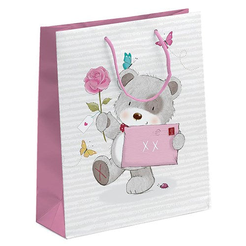 Punga cadou Teddy bear with love (L) - TG0028 Punga cadou Teddy bear with love (L) - TG0028