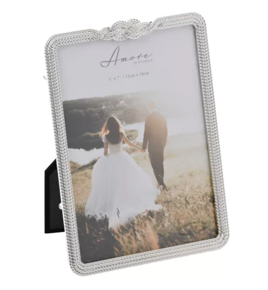 Rama Foto argintata „Infinity” cu Nod 3D - WG14757