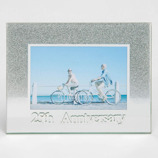 Rama foto cu sclipici cadou 25 ani de casatorie - FG60525A