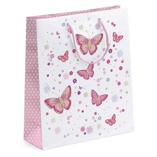 PUNGA CADOU "LULU", CU FLUTURI - DSMU00551 - Cadouri Superbe