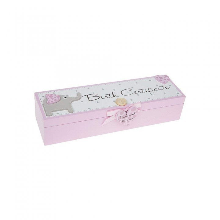 SUPORT CERTIFICAT NASTERE ELY ELEPHANT PENTRU FETITE - DS56203 - Cadouri Superbe