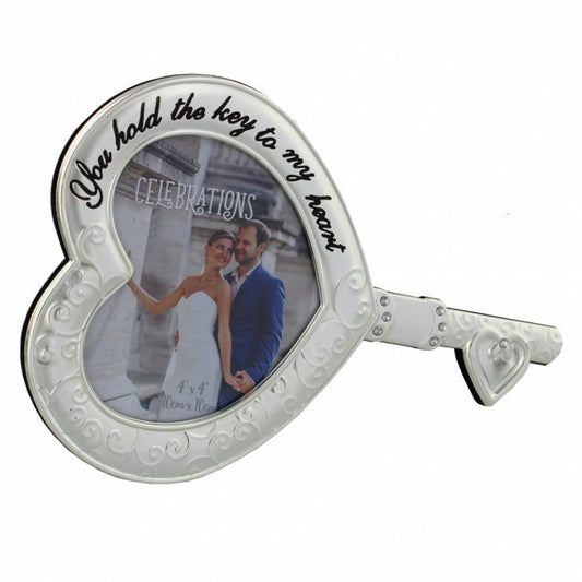 CADOU NUNTA RAMA FOTO CHEIE ARGINTATA - DSWG876 - Cadouri Superbe