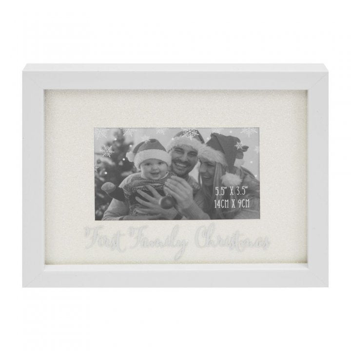 RAMA FOTO ALBA CU SCLIPICI FIRST FAMILY CHRISTMAS - DSXM5559 - Cadouri Superbe