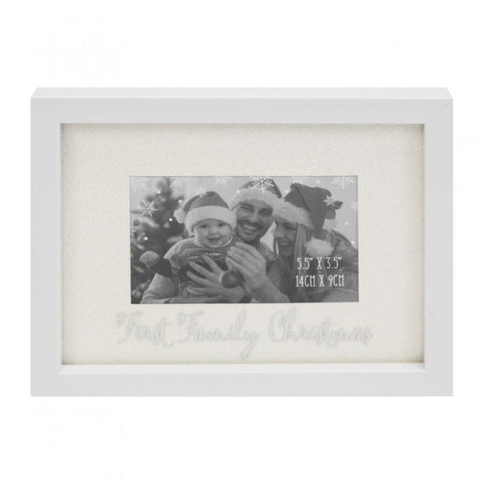 RAMA FOTO ALBA CU SCLIPICI FIRST FAMILY CHRISTMAS - DSXM5559 - Cadouri Superbe