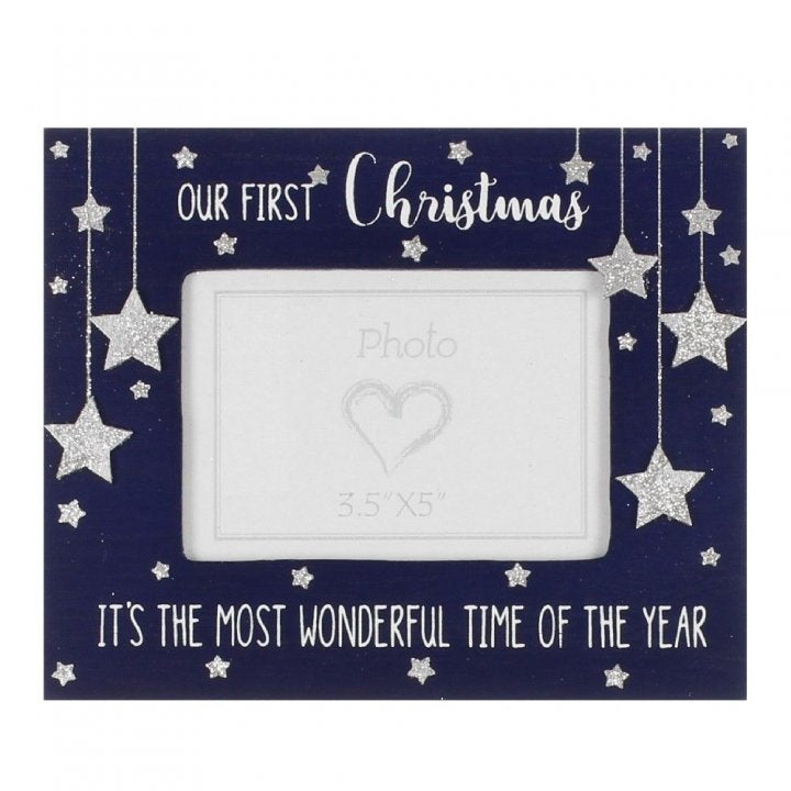 RAMA FOTO LEMN OUR FIRST CHRISTMAS - DSXM4619 - Cadouri Superbe