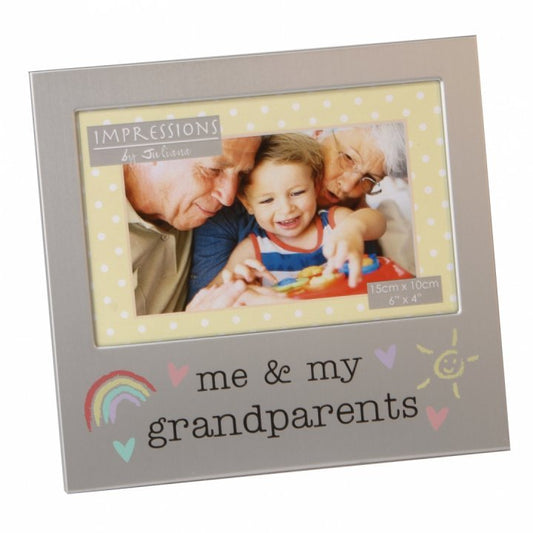 RAMA FOTO ARGINTIE "ME&MY GRANDPARENTS" - DSFA519GP - Cadouri Superbe