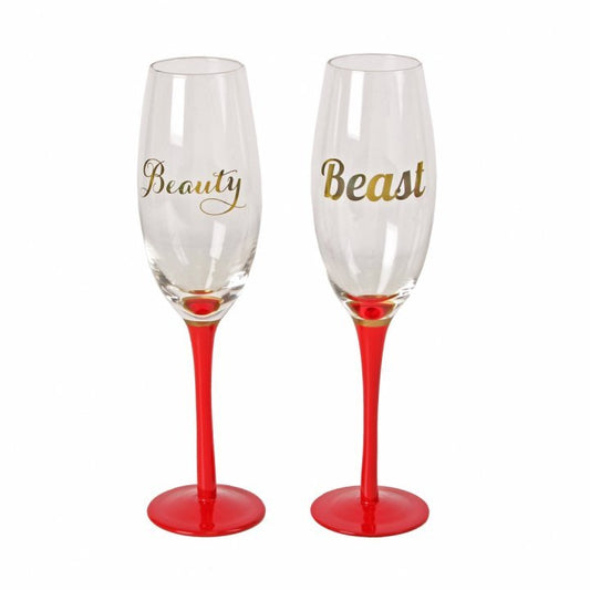SET PAHARE SAMPANIE "BEAUTY & BEAST" - DS69149 - Cadouri Superbe
