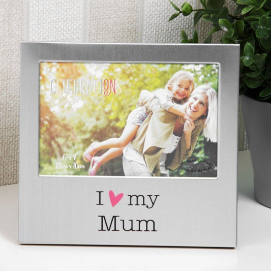 RAMA FOTO ARGINTIE I LOVE MY MUM - DSFA518M - Cadouri Superbe