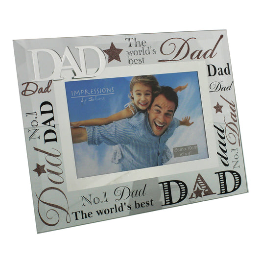 Rama foto din sticla Dad (Tata) - FG573D - Cadouri Superbe