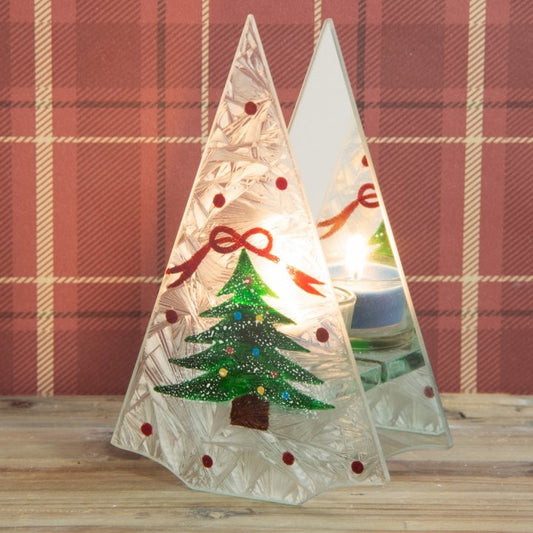 SUPORT LUMANARE ASPECT INGHETAT BRAD DE CRACIUN - DSXM2525 - Cadouri Superbe