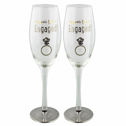 SET PAHARE SAMPANIE CADOU LOGODNA - DSWJ133 - Cadouri Superbe