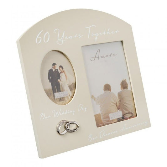 RAMA FOTO DUBLA CADOU ANIVERSARE 60 ANI - FW82960 - Cadouri Superbe