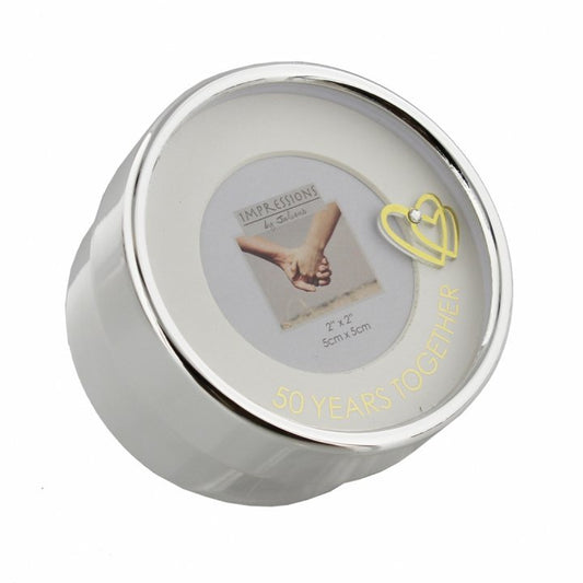 CUTIE BIJUTERII ARGINTATA CADOU ANIVERSARE CASATORIE 50 ANI - DSWG77850 - Cadouri Superbe