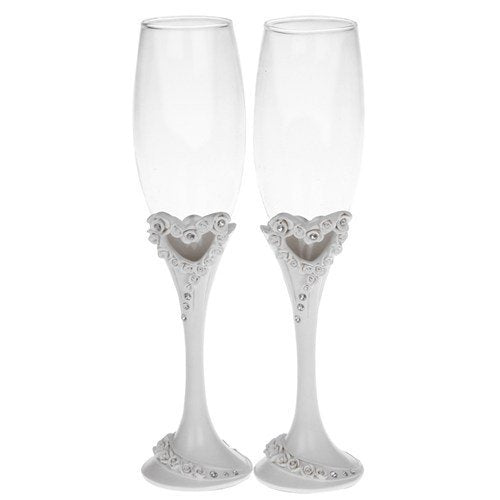 PAHARE MIRI - INIMA DIN TRANDAFIRI CU CRISTALE - DS353614 - Cadouri Superbe