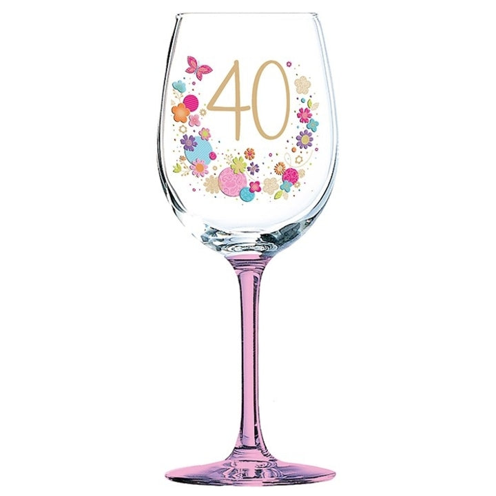 PAHAR VIN CADOU 40 ANI "LULU" - DSGLS0126 - Cadouri Superbe