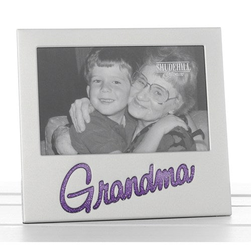 Rama foto cu sclipici Grandma, argintat