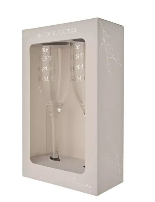 Set pahare șampanie Amore cadou romantic pentru momente speciale - AM257 - Cadouri Superbe