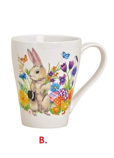 Cana cu Iepuraș - Decor de Paște, Cadou Special pentru Sărbători - 10029077