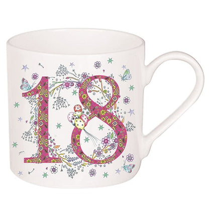 Cana cu floricele cadou zi nastere 18 ani - DL008