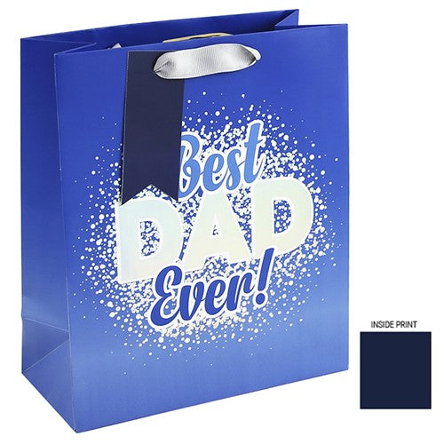 Punga cadou Best Dad Ever! (M), argintat