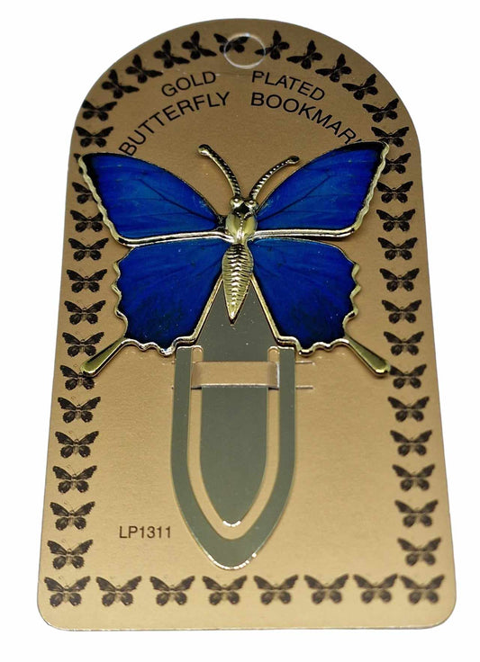 Semn carte fluturas placat cu aur -  LP01311 - Cadouri Superbe