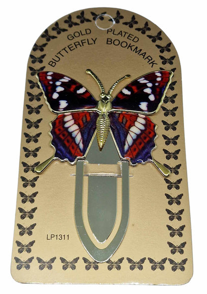 Semn carte fluturas placat cu aur -  LP01311 - Cadouri Superbe