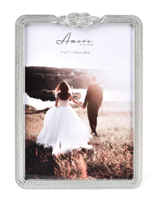Rama Foto argintata „Infinity” cu Nod 3D - WG14757 - Cadouri Superbe