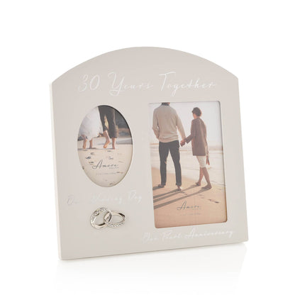 Rama foto dubla cadou Nunta de Perla - AM22830 - Cadouri Superbe