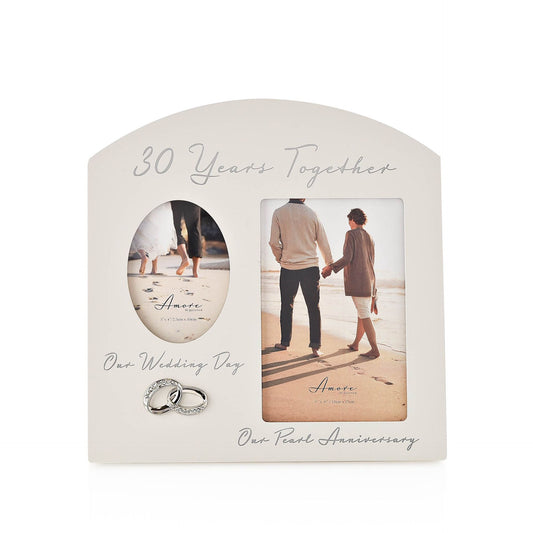 Rama foto dubla cadou Nunta de Perla - AM22830 - Cadouri Superbe