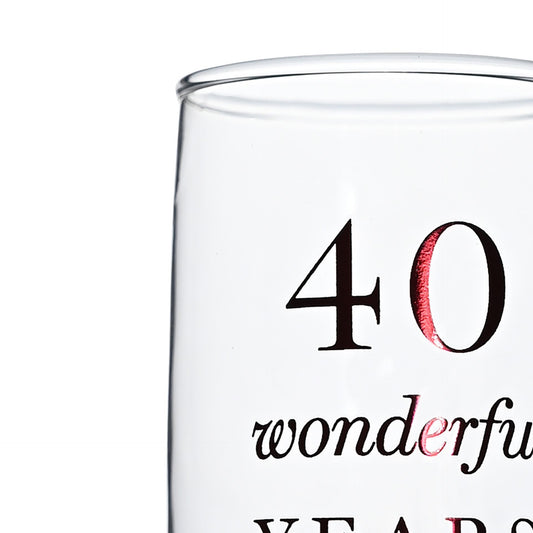 Pahare sampanie aniversare 40 ani casatorie - AM25840