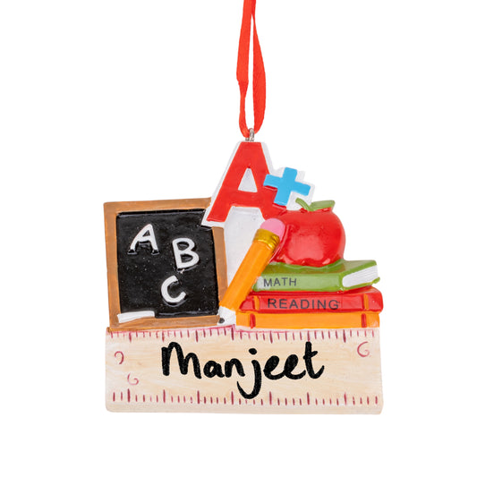 Ornament personalizabil cadou invatatoare - CF114