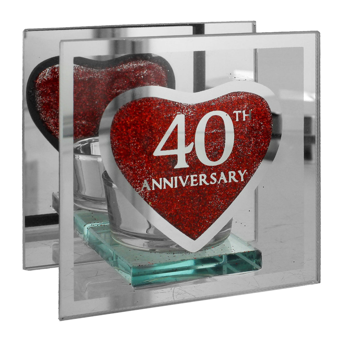 Suport lumanare cadou Aniversare casatorie 40 ani - WG56040 - Cadouri Superbe