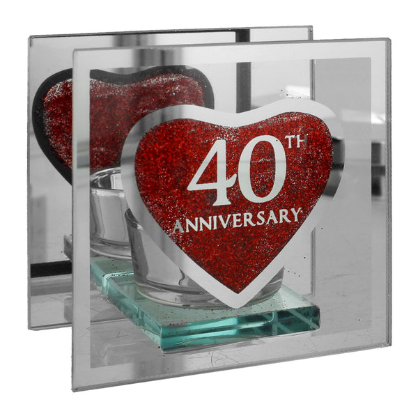 Suport lumanare cadou Aniversare casatorie 40 ani - WG56040 - Cadouri Superbe