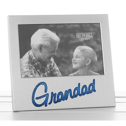Rama foto cu sclipici Grandad, argintat