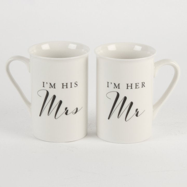 Set 2 cani I'm her Mr & I'm his Mrs, cadou nunta