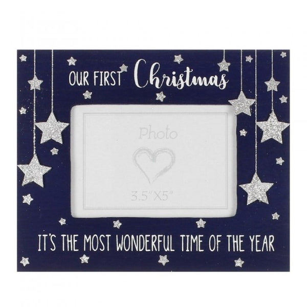 RAMA FOTO LEMN OUR FIRST CHRISTMAS - DSXM4619 - Cadouri Superbe
