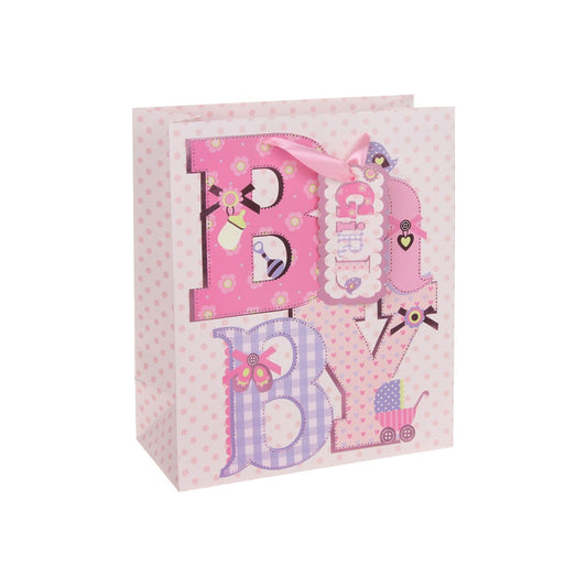 Punga cadou roz pentru botez(M) - E131613 - Cadouri Superbe