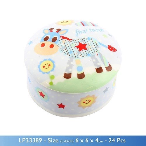 Cutiuta primul dintisor Little Sunshine, din ceramica, cadou botez