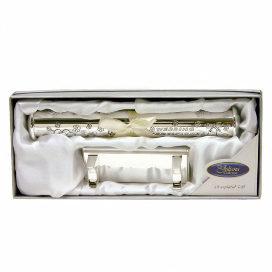 SUPORT ARGINTAT CERTIFICAT CASATORIE, CU STAND - DS8841C - Cadouri Superbe