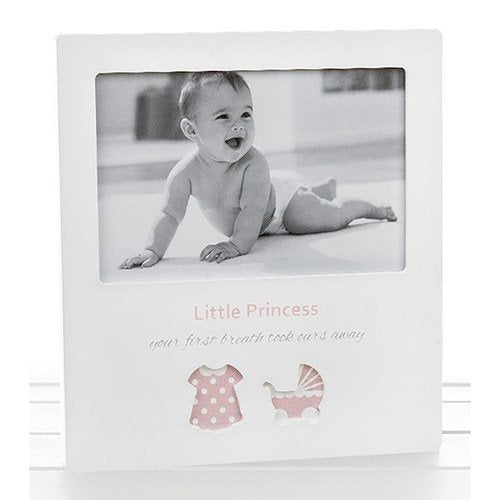Rama foto cadou fetite Little Princess, argintat, cadou botez