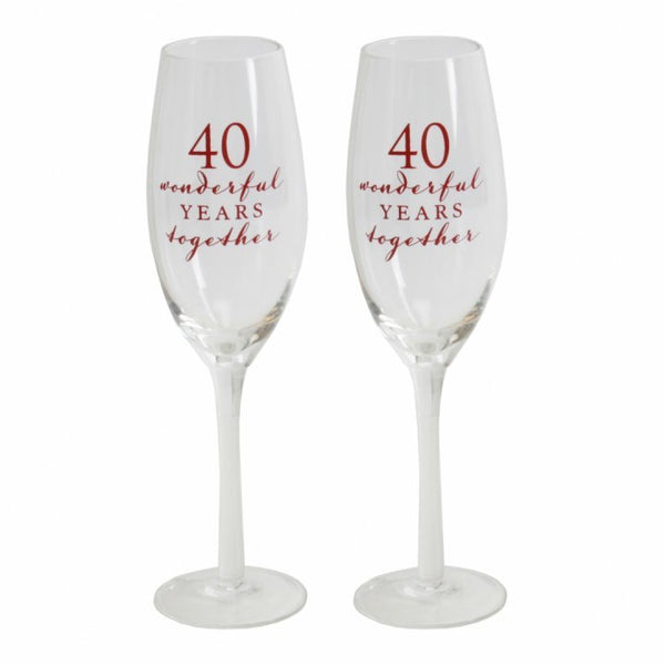 SET PAHARE SAMPANIE "40 ANI MINUNATI IMPREUNA" - DSWG66540 - Cadouri Superbe