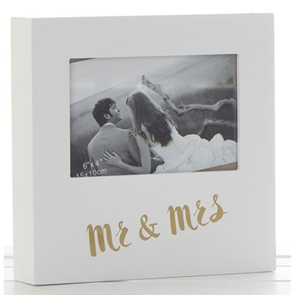 RAMA FOTO CUVINTE AURITE "MR & MRS" - DS271454 - Cadouri Superbe