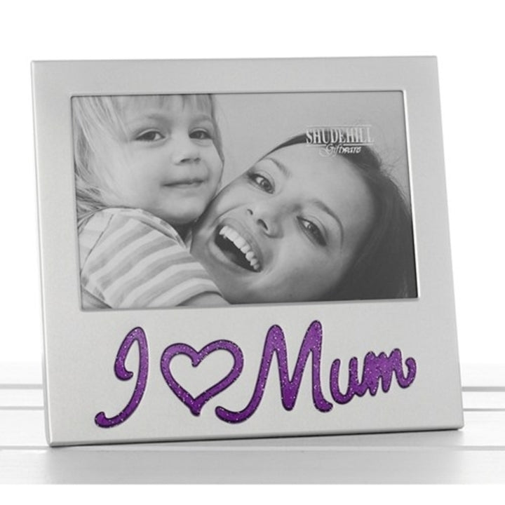 Rama foto I love my Mum, argintat